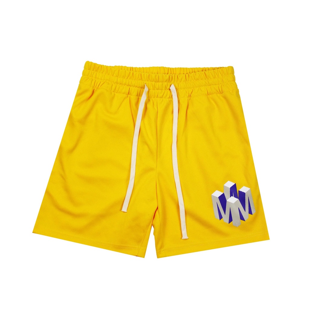 Quần Short Thể Thao Phối Lưới Thoáng Khí Thời Trang Đường Phố Cho Nam