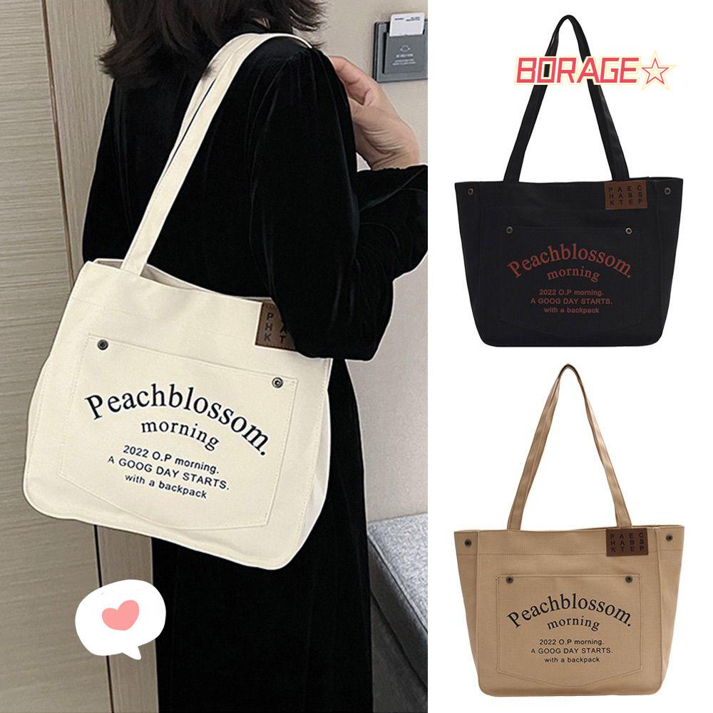 BORAG Túi Xách Vải Bố Sức Chứa Lớn Cao Cấp Thời Trang