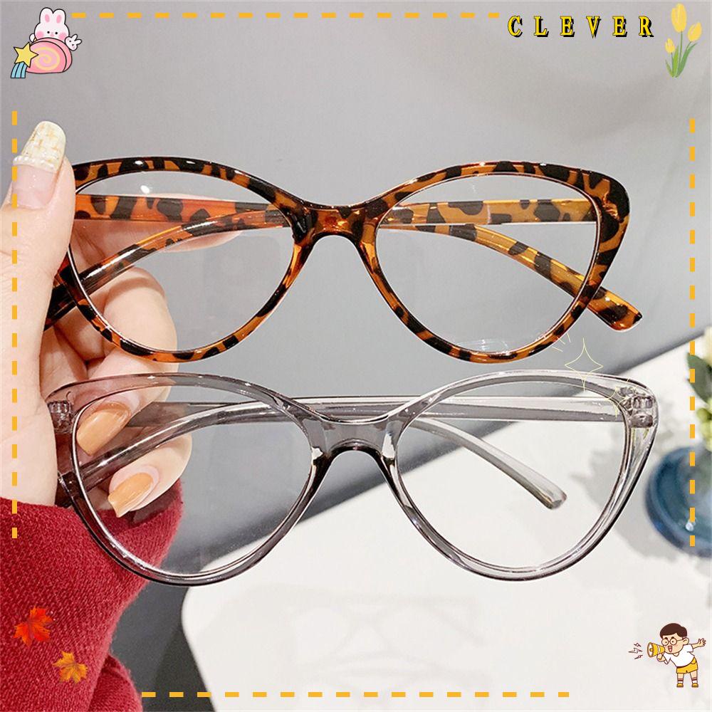 Kính Chống Tia UV Gọng Tròn Lớn Họa Tiết Da Báo Thời Trang Cho Nữ