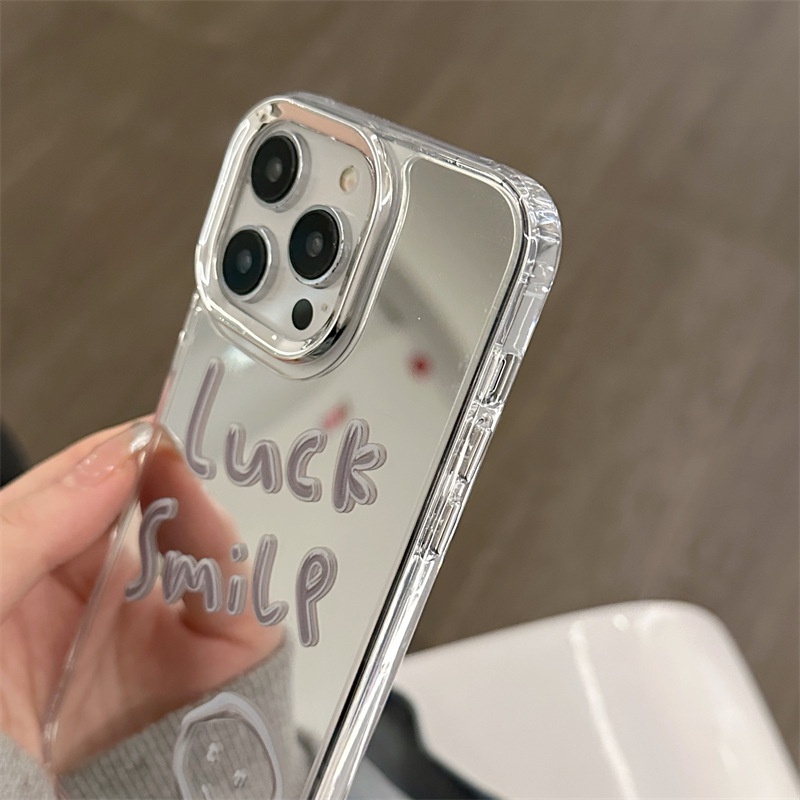 Ốp Điện Thoại Hình Mặt Cười Ba Trong Một iPhone 14 13 12 11 PROMAX XS XR XSMAX SE2020 6 7 8PLUS MINI 14promax 1311 / 12Pro