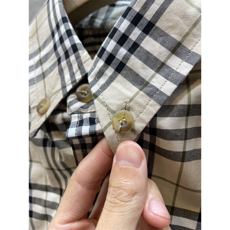 Áo Sơ Mi Tay Dài Hai Lớp B8B8R-Double logo Kẻ Sọc Caro Phù Hợp Với Cả Nam Và Nữ