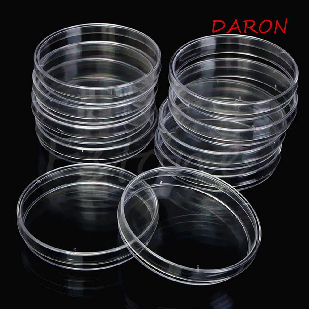 DARON Đĩa Nhựa Trong Suốt 90x15mm Đựng Thức Ăn Cho Phòng Thí Nghiệm