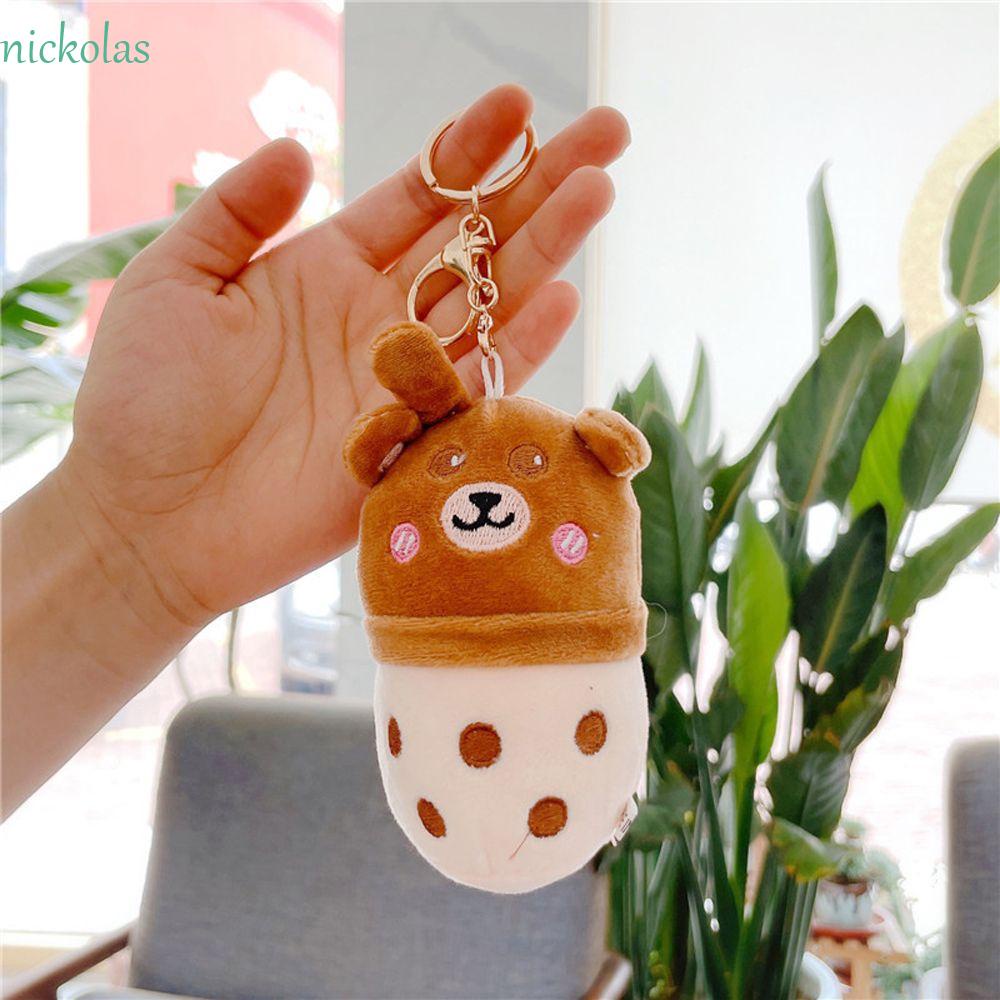 NICKOLAS Móc Khóa Hình Heo Hoạt Hình Nhồi Bông Đáng Yêu