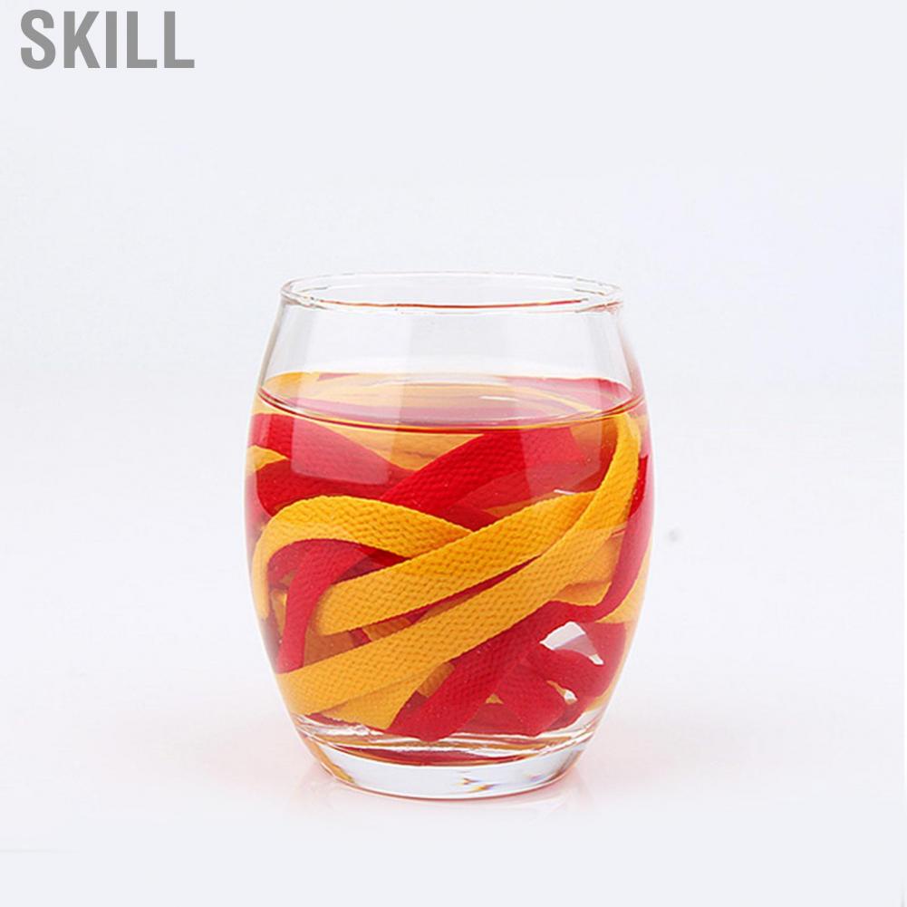 Skill Shoelaces High Bang Polyester Single Layer 8mm Shoe Laces Colorfast Flat