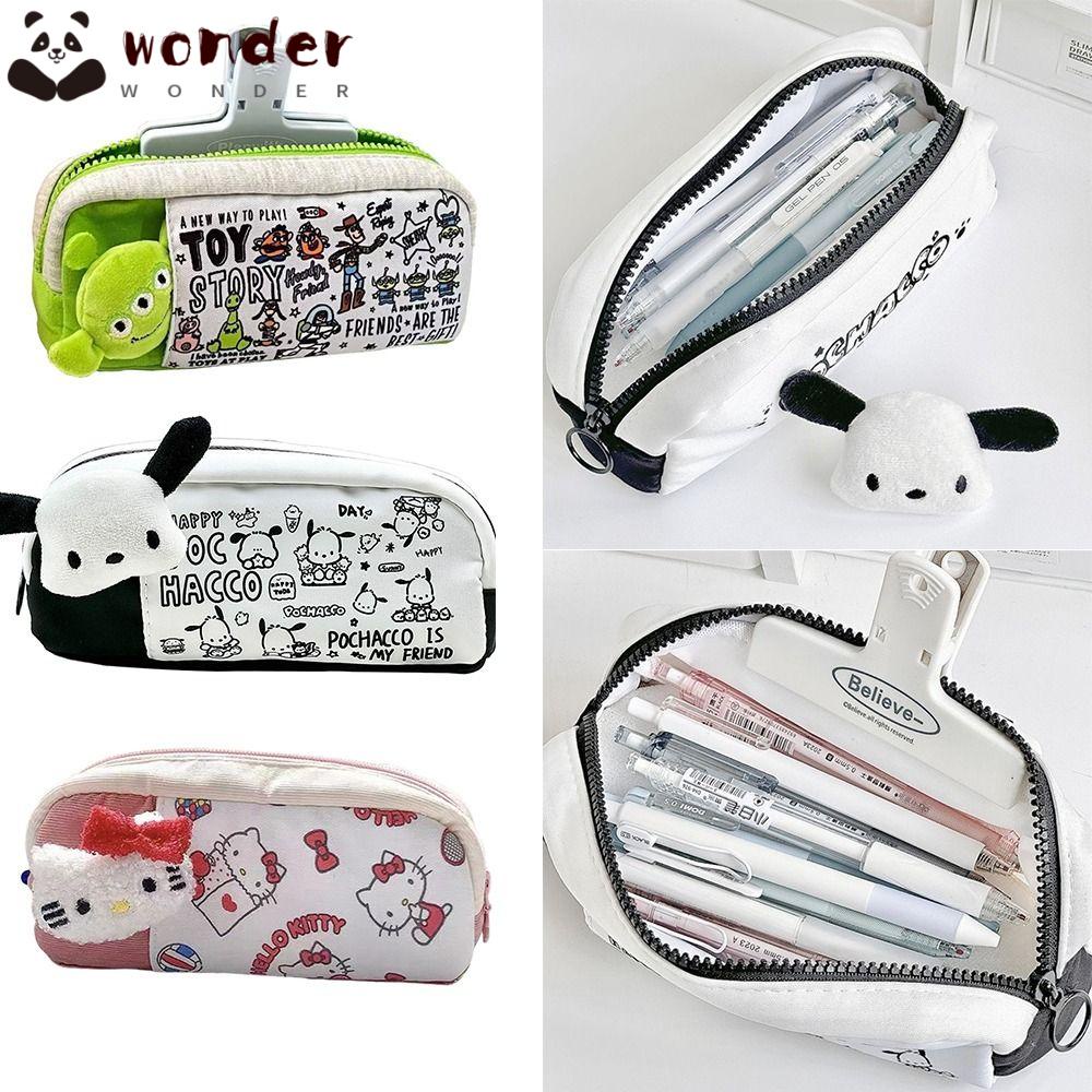 Túi Đựng Bút Bằng Vải Sức Chứa Lớn Hình Chú Chó Pacha