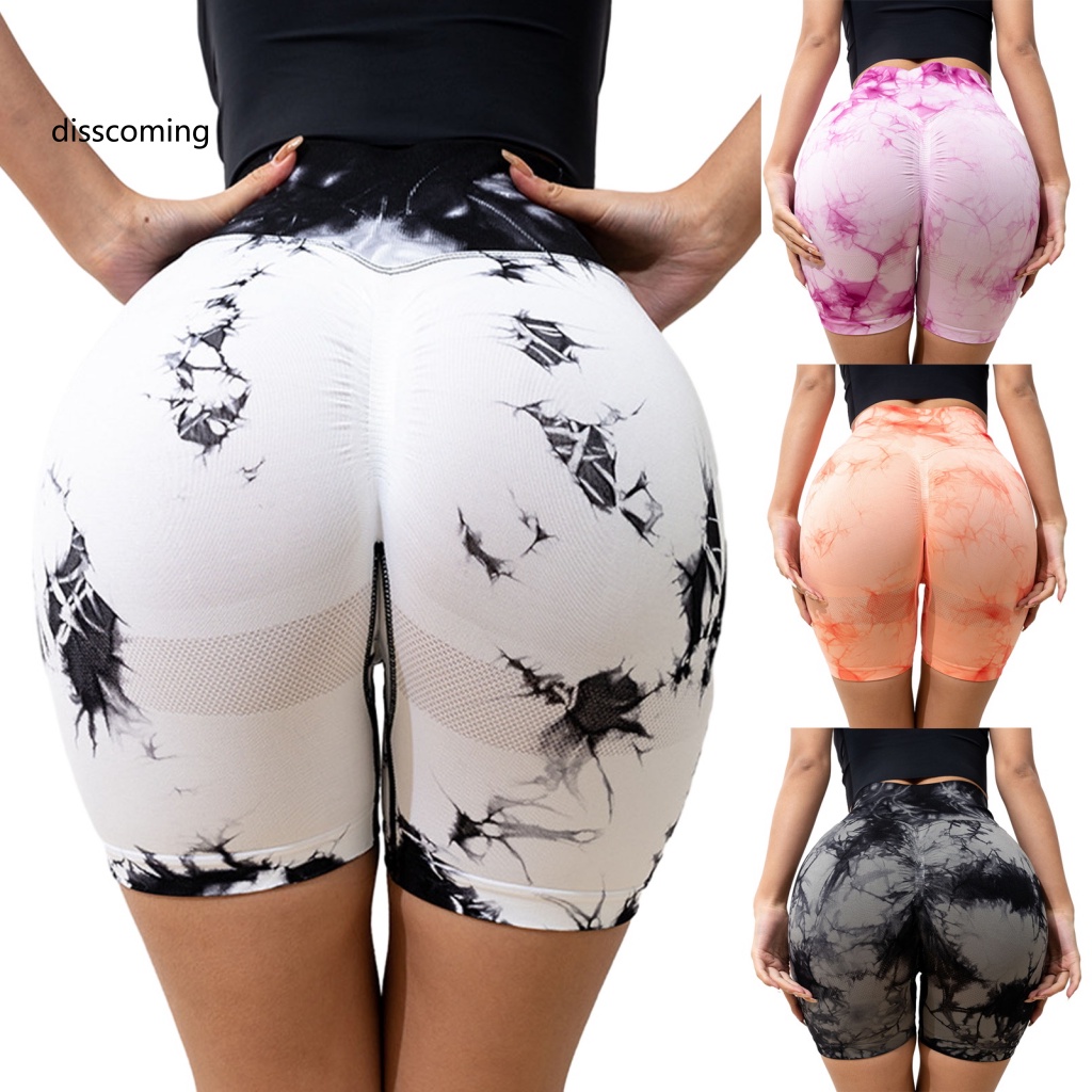 Quần Short Tập Yoga Nâng Mông Lưng Cao Không Đường May Dành Cho Nữ