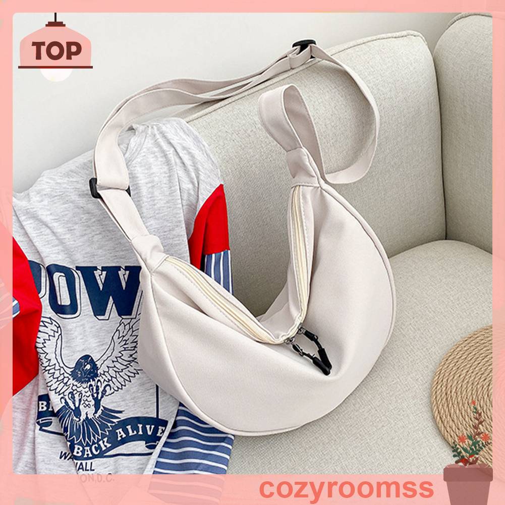 Túi Xách Canvas Thoáng Khí Có Khóa Kéo Thời Trang Cho Nữ