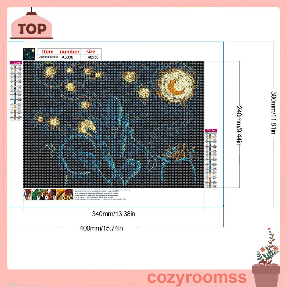 Bộ Tranh Đính Đá 5D Họa Tiết Người Ngoài Hành Tinh Độc Đáo DIY Dùng Trang Trí Nhà Cửa