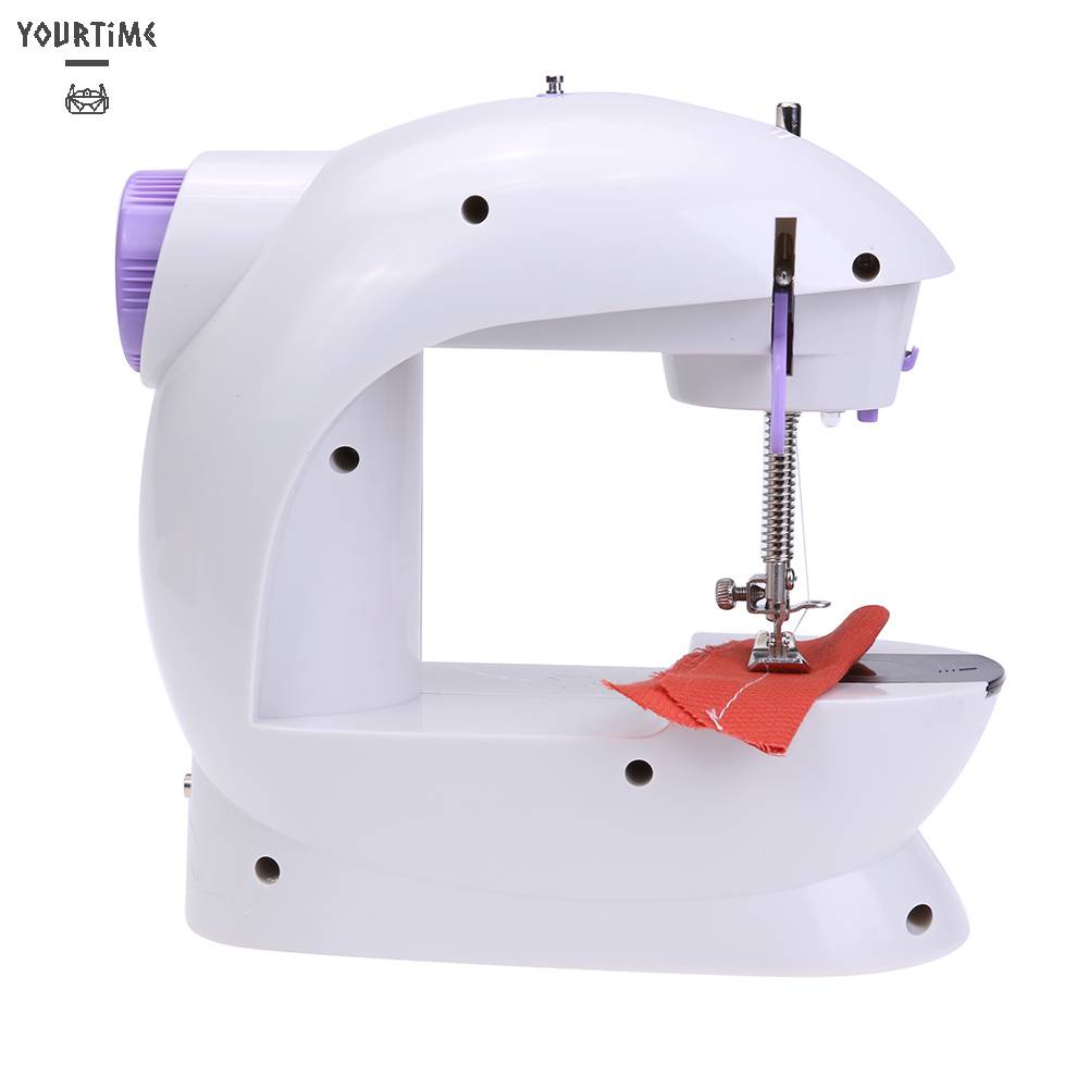 Máy May Điện Đa Năng Có Bàn Đạp Chân Gắn Đèn LED Mini