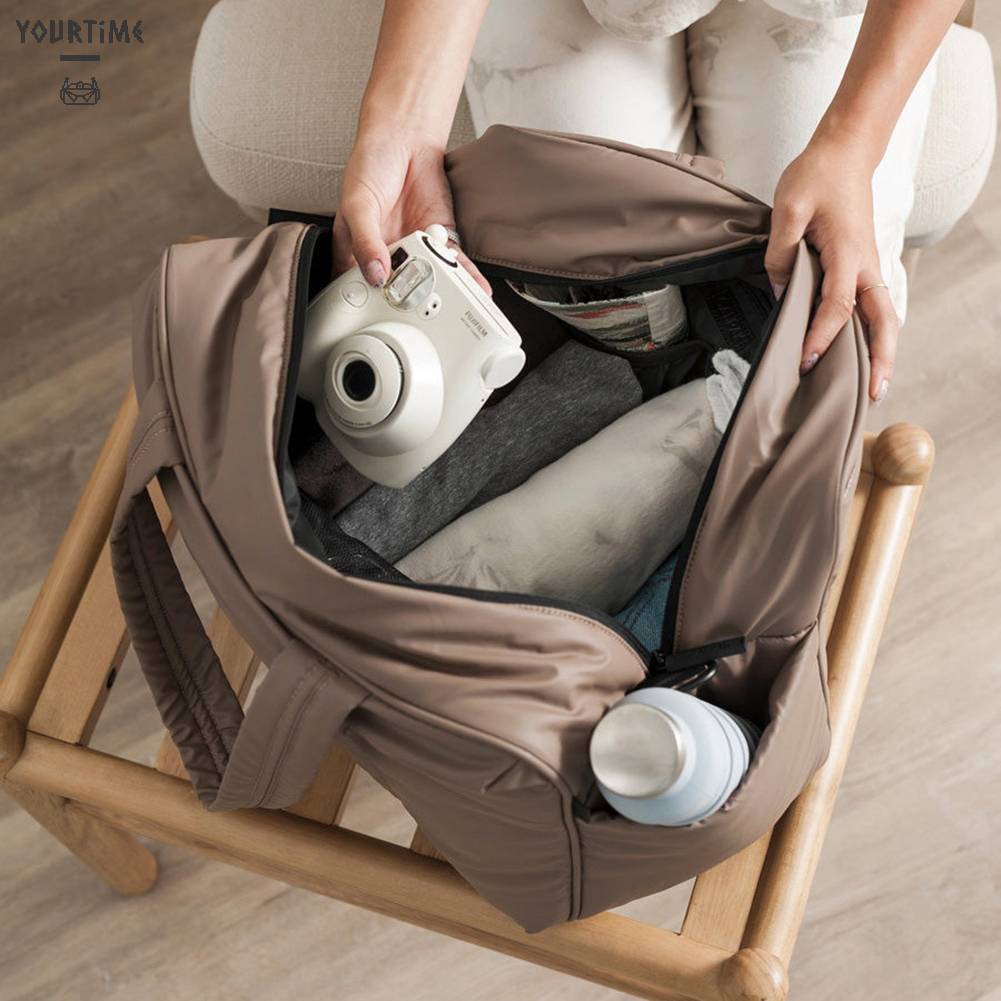 Túi Tote Bằng Nylon Siêu Nhẹ Có Ngăn Đựng Đồ Khô / Ướt Đa Năng Cho Nam Nữ