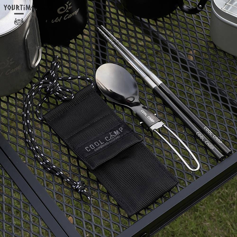 Bộ Muỗng Đũa Nĩa Nam Châm Gấp Gọn Tiện Lợi Du Lịch