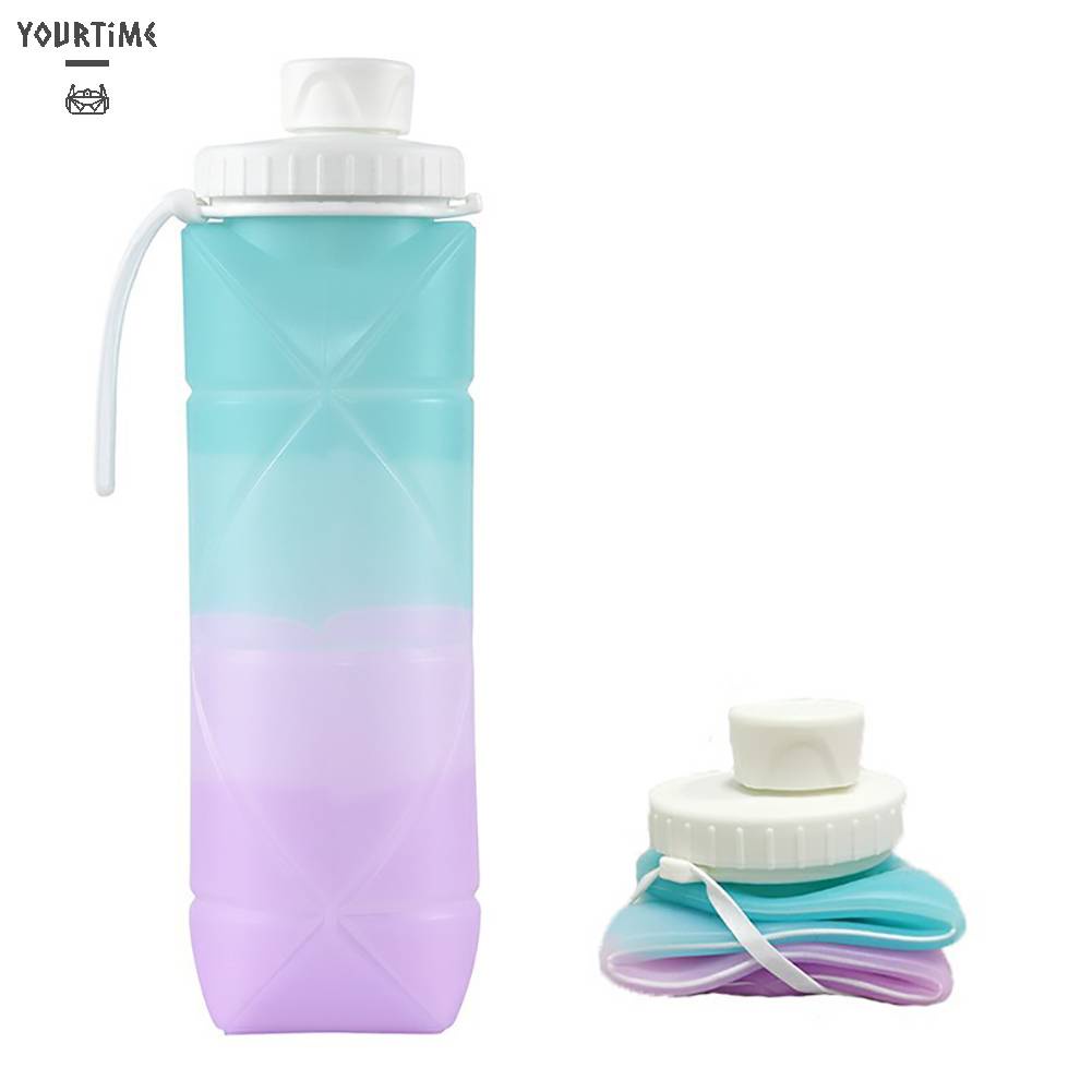 Bình Nước Thể Thao Bằng Silicone Không BPA Dung Tích 600ML