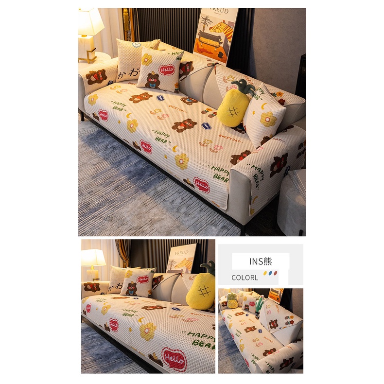 Vỏ Bọc Ghế Sofa Chống Trượt Phong Cách Bắc Âu Đơn Giản