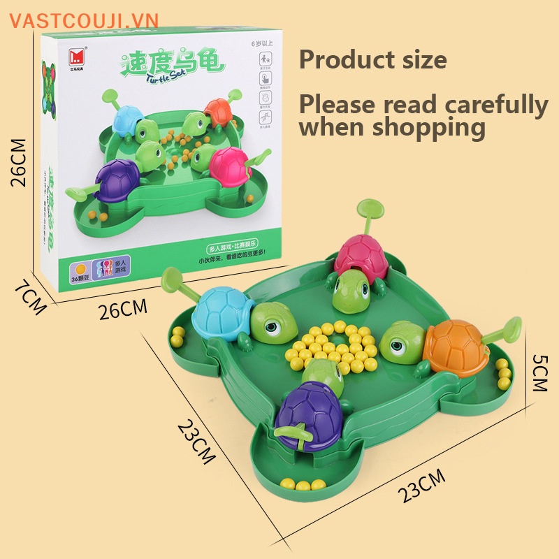 Bộ Trò Chơi Rút Đậu Nuôi Rùa VASTJI Hungry Vui Nhộn Cho Bé
