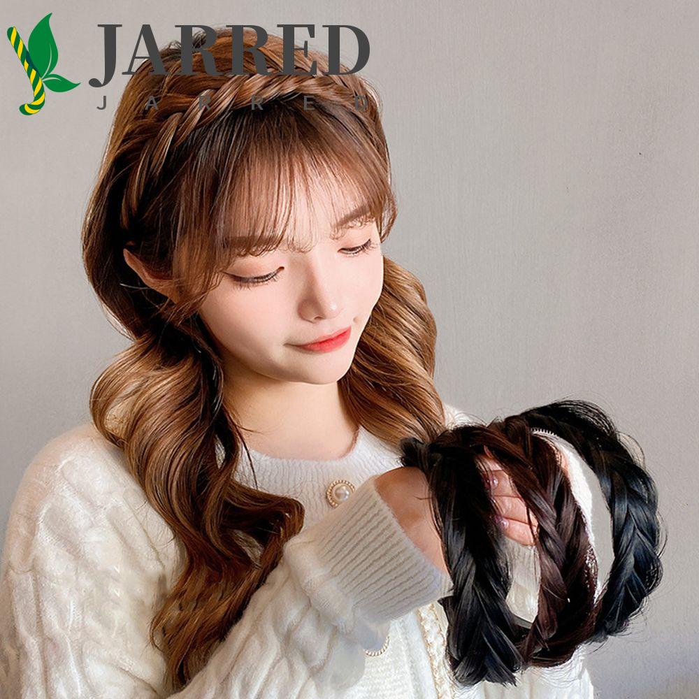 JARRED Băng Đô Cài Tóc Giả Thắt Bím Chống Trượt Dễ Thương Cho Nữ