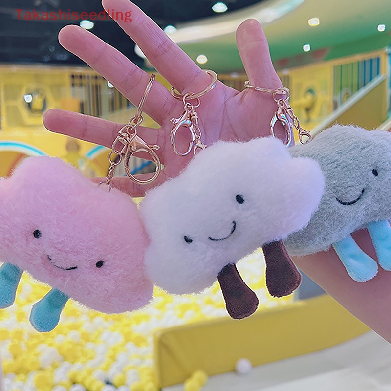 Móc Khóa Hình Đám Mây Bằng Lông Nhung Dễ Thương Xinh Xắn