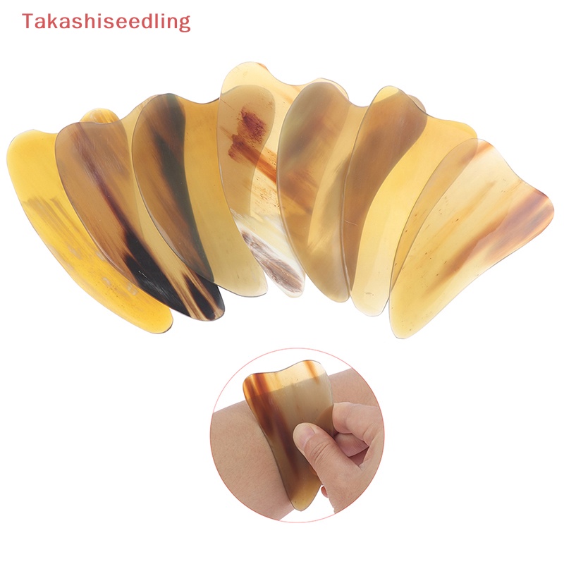 (Takashiseedling) Dụng Cụ Mát Xa Nâng Cơ Thể Bằng Sừng Ox Tự Nhiên