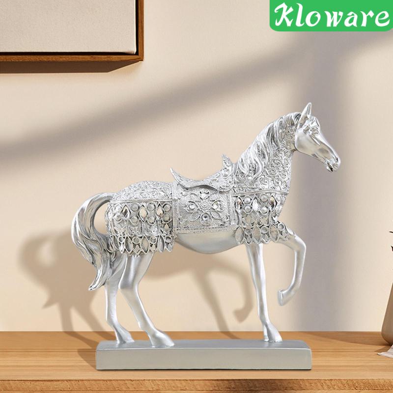 Mô Hình Ngựa Bằng Nhựa Resin Chạm Khắc Tinh Xảo Trang Trí Nhà Cửa / Văn Phòng