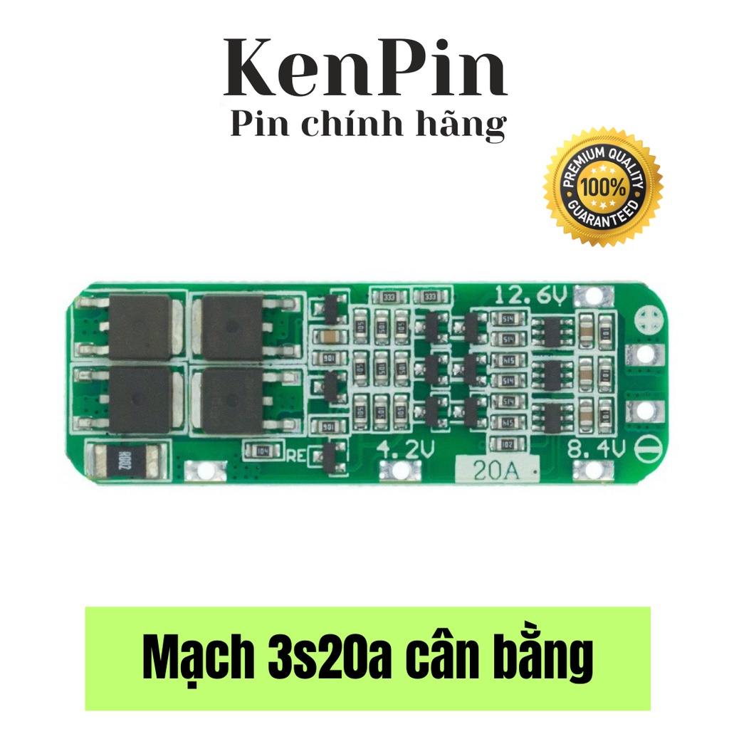 Mạch sạc pin lithium-ion 3s20a - 12.6v 18650 li-ion 11.1v 12v chuyên dụng chất lượng cao M3S