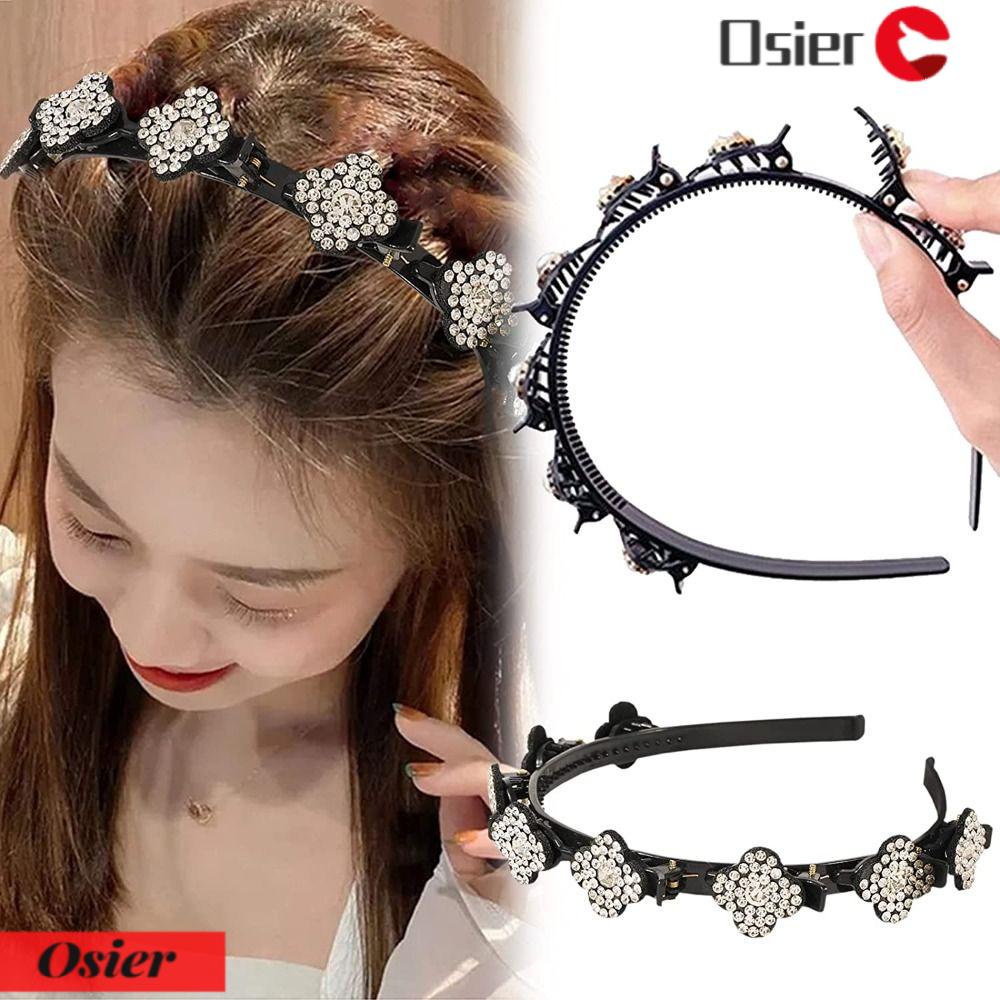 OSIER1 Kẹp Tóc Mỏ Vịt Bện Tạo Kiểu Tóc Thời Trang Mới Cho Nữ