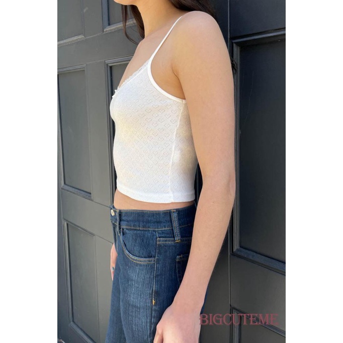 [] - Áo Hai Dây Dệt Jacquard Hở Lưng Ôm Dáng Thời Trang Mùa Hè Cho Nữ