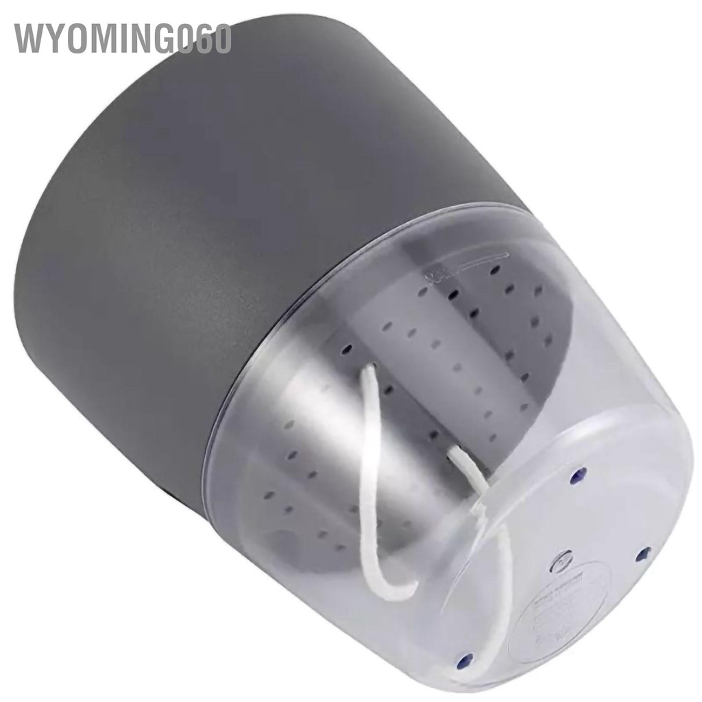 Wyoming060 Lọ hoa nhựa tự tưới hai lớp trong suốt có thể tháo rời lọ cho ban công