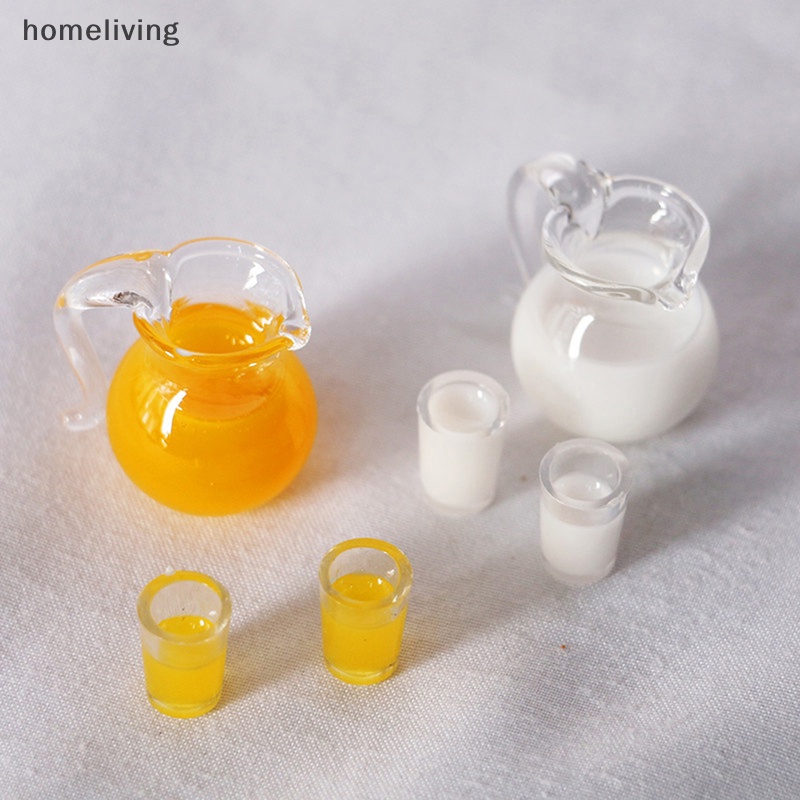 Set 3 Bình Nước Ép Trái Cây Mini Trang Trí Nhà Búp Bê