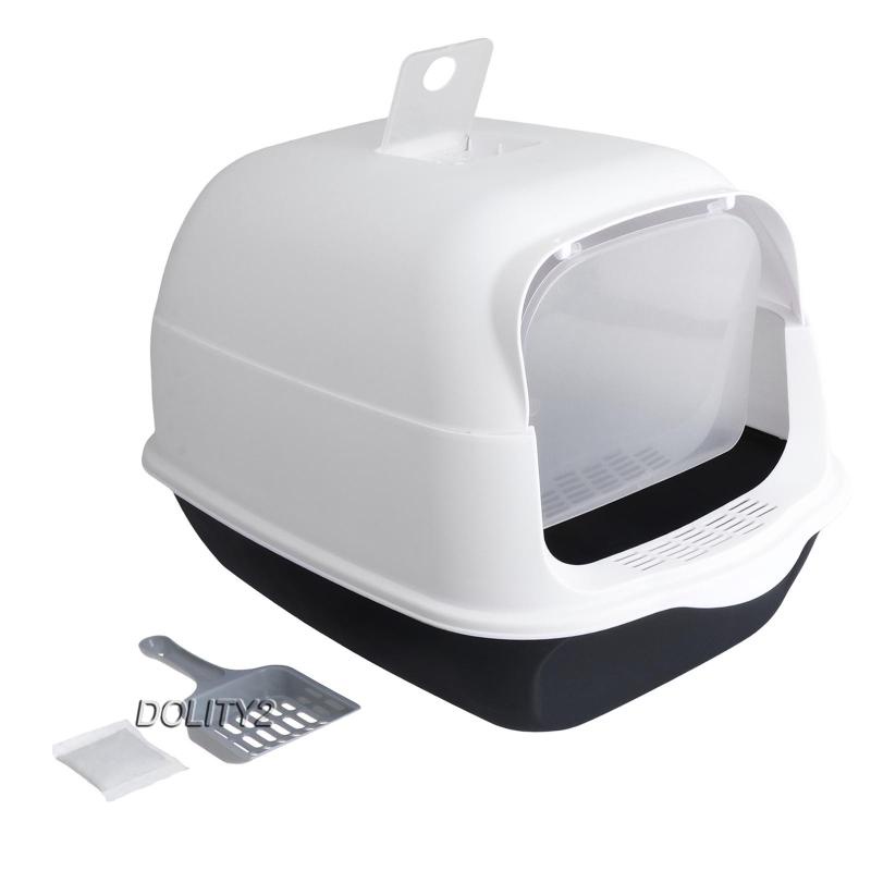 [Dolity2] Hộp Đi Vệ Sinh Cho Mèo Có Cửa