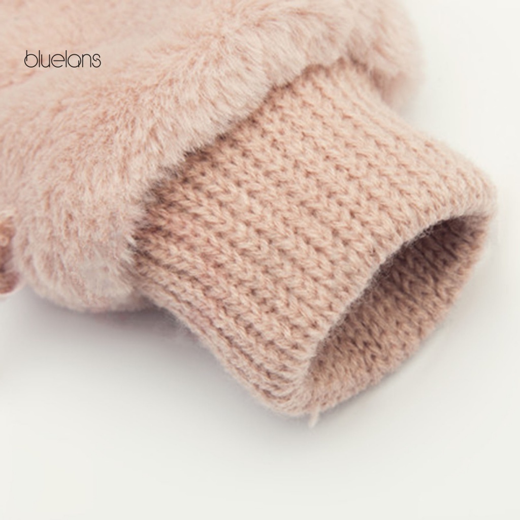 1 Đôi Găng Tay Chống Trượt Thời Trang Mùa Đông Cho Nữ