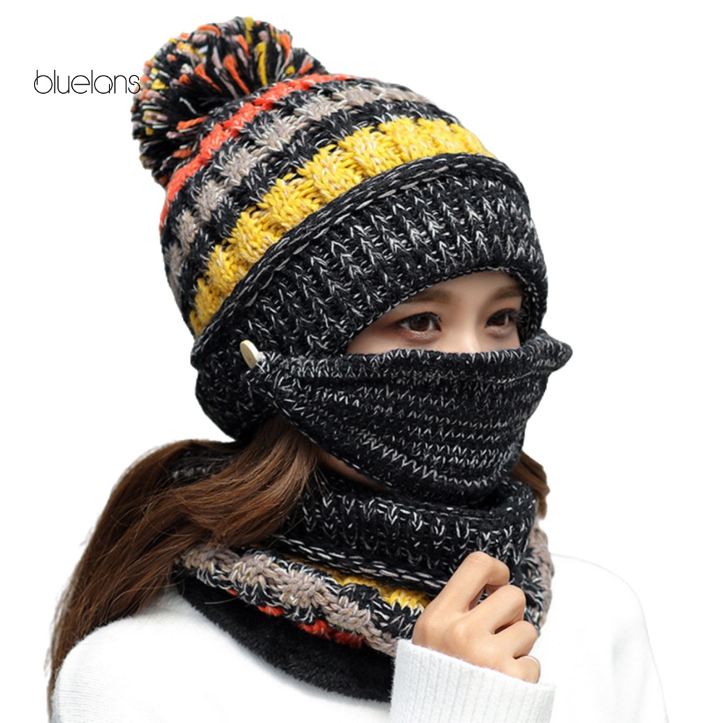 Set 3 Mũ Len Nhiều Màu Giữ Ấm