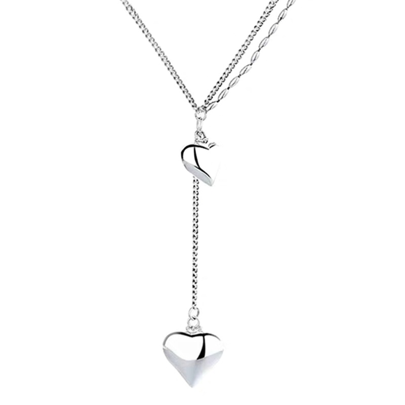 Vòng Cổ Choker Nhiều Lớp Mặt Trái Tim Thời Trang