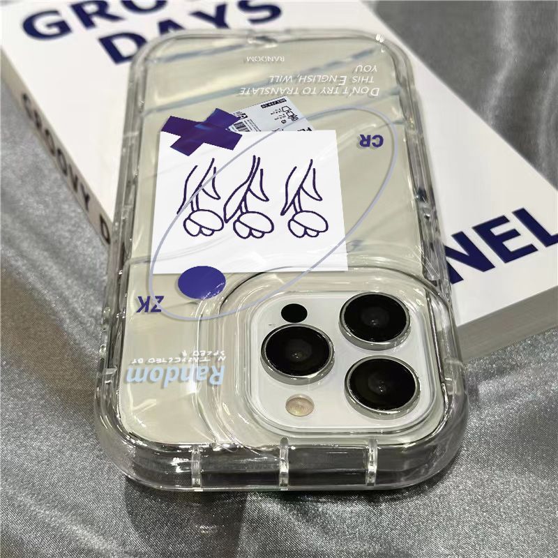 Ốp Điện Thoại Mềm Trong Suốt Hình Hoa Đất Sét Cho iPhone14promax 1312 / 11 7 / 8plus xr / sins MFW8