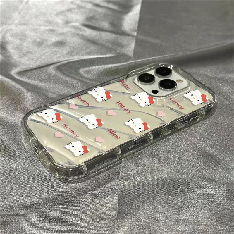 Ốp Điện Thoại Mềm Trong Suốt In Hình Mèo Kitty Dễ Thương Cho Iphone 11sins / plus8 71312iPhone14promaxxr 9933