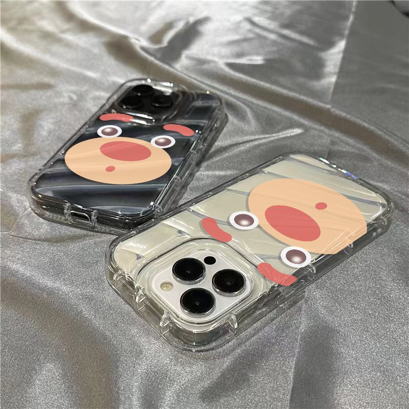 Ốp Điện Thoại Mềm Trong Suốt In Hình Gấu Hồng Dễ Thương Cho Iphone xr11 7 / Han Han Bear 8iPhone14promaxplus / 1312 / sins