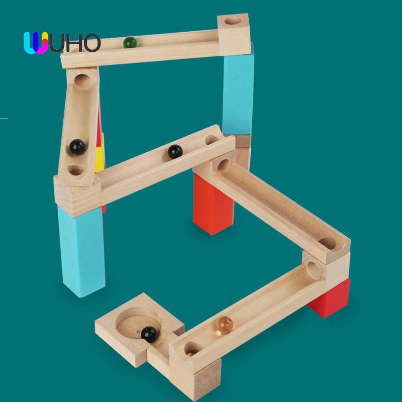 Đồ Chơi Chạy Bộ Bằng Gỗ Họa Tiết Vân Đá Cẩm Thạch Montessori Làm Quà Tặng Sinh Nhật