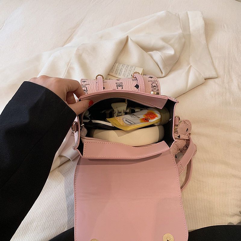 Ba Lô Da Nhỏ In Họa Tiết Hoạt Hình Chuwanglin Thời Trang Cho Nữ