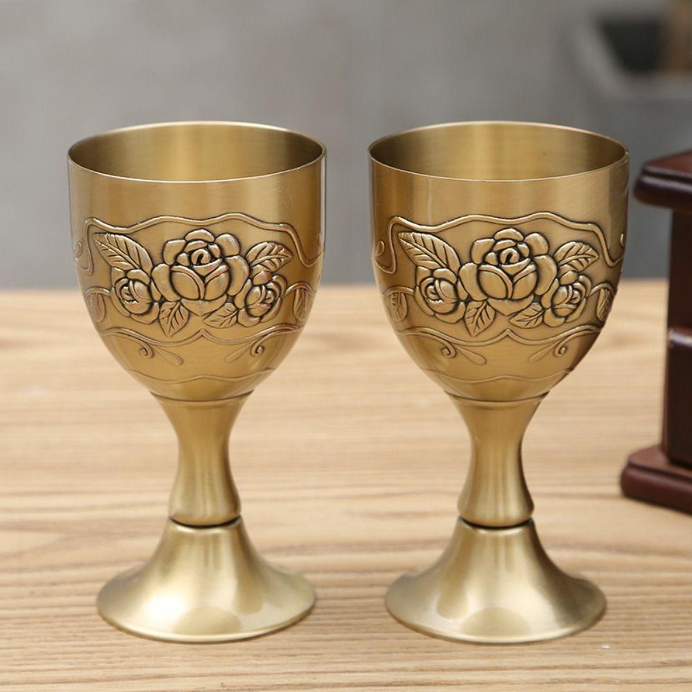 YIYU Cốc Uống Trà Chạm Khắc Hoa Hồng Tinh Tế Không Phai Màu Phong Cách Châu Âu