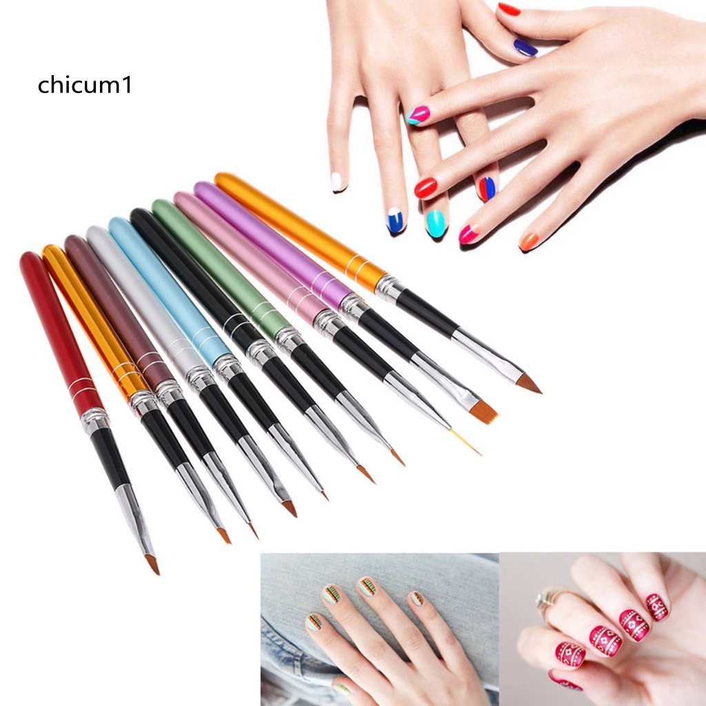 Set 10 Cọ Vẽ Trang Trí Móng Tay Nghệ Thuật DIY