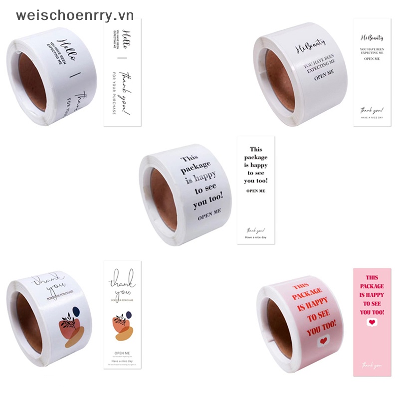 Cuộn 100 Miếng Dán Trang Trí Hộp Quà Xinh Xắn