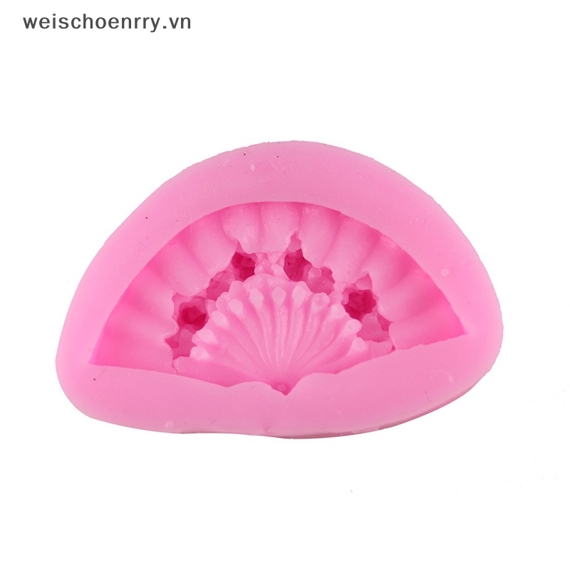 Khuôn Silicon Làm Bánh Kẹo Hình Quạt Xếp Gọn Tiện Dụng