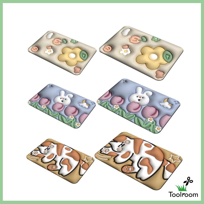 Thảm Chùi Chân Mềm Mại Thấm Hút Tốt Họa Tiết Hoa Trang Trí Cửa Trước Cửa Phòng Tắm