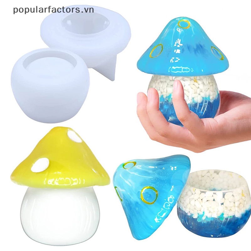 Khuôn Silicone Hình Nấm Đa Năng Dùng Làm Mô Hình Lọ Nấm DIY