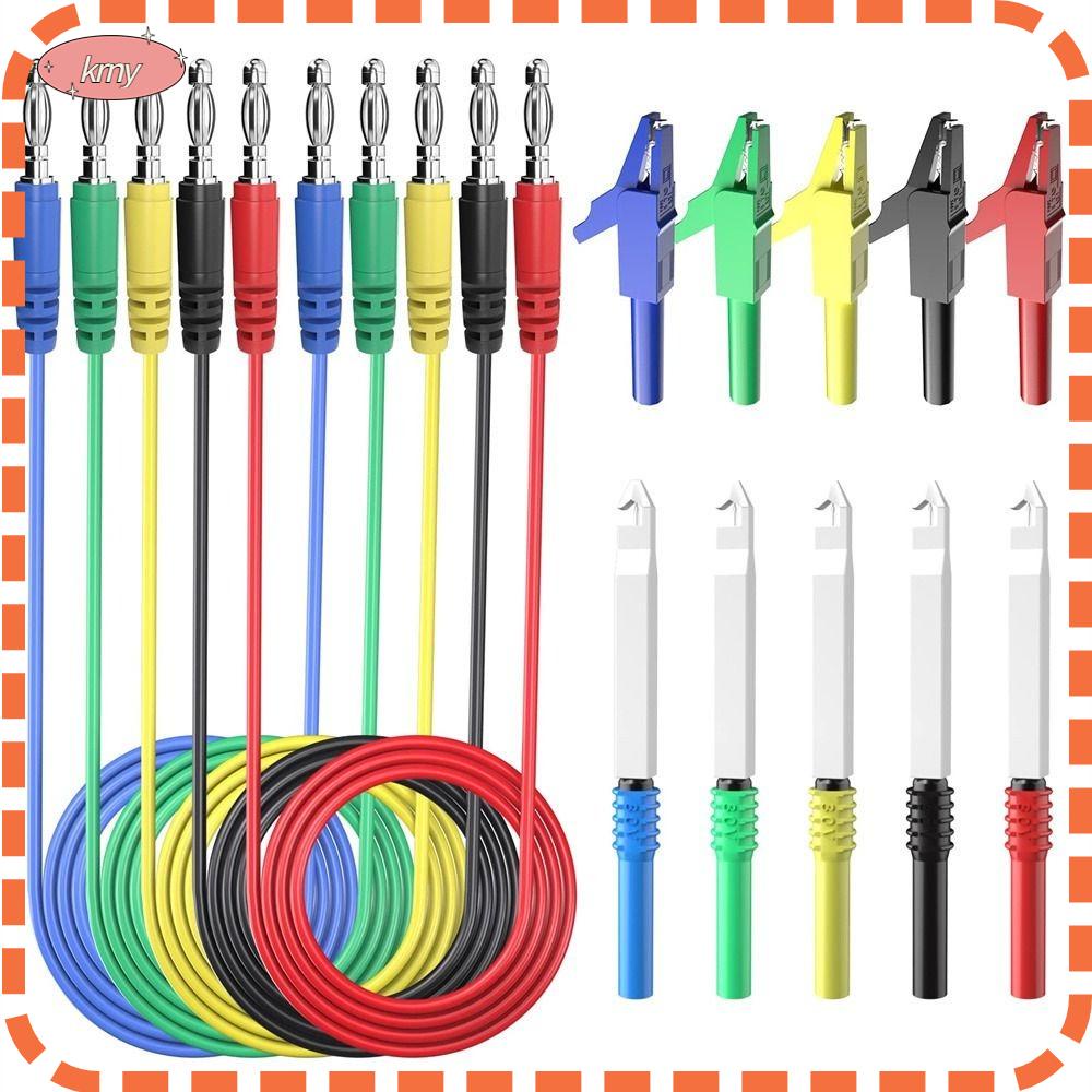 Set 15 Đầu Dò PVC + Đồng Nguyên Chất 100cm Phích Cắm Cá Sấu III1000V 10A Cách Nhiệt