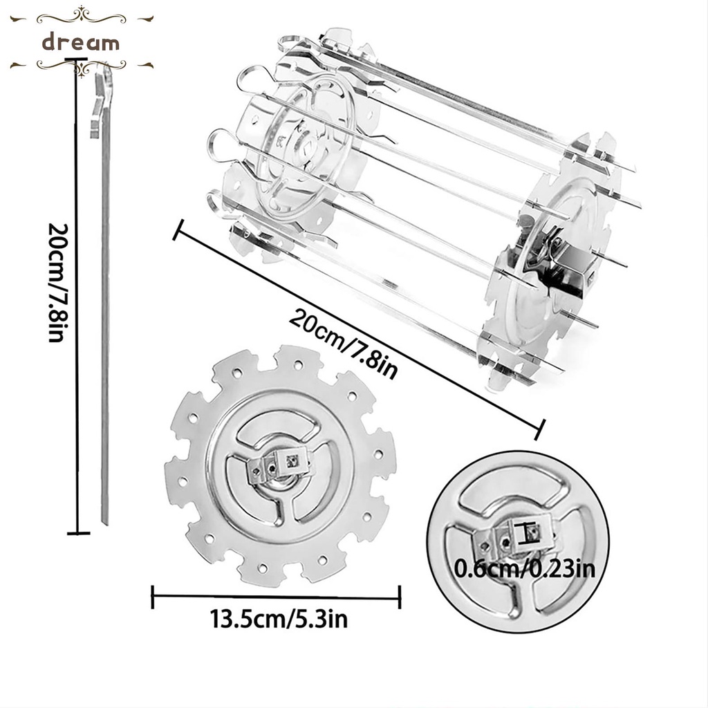 【DREAMLIFE】BBQ Grill Kit Chicken Wings Durable Easy To Carry Easy To Operate Fish
