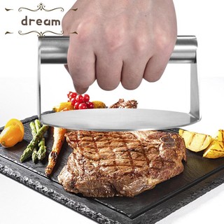 【DREAMLIFE】Burger Press Flat Bottom Ground Meat Masher for Grill Flat Top Grilling Tool