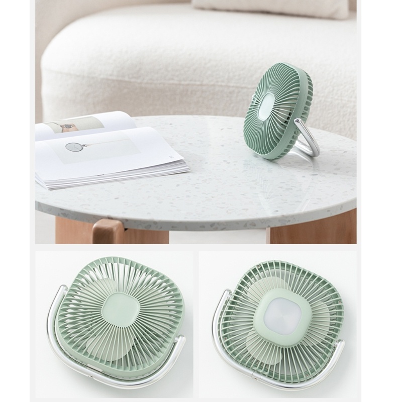 Quạt Cắm Trại Nhỏ 3 Tốc Độ Với Pin 2400mAh Lâu Trôi Và Đèn LED Cho Các Cuộc Phiêu Lưu Ngoài Trời