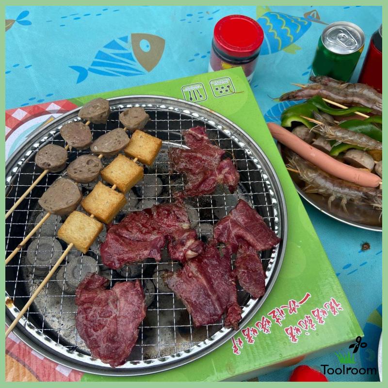 Vỉ Nướng Bbq Bằng Thép Không Gỉ Sử Dụng Một Lần Tiện Lợi