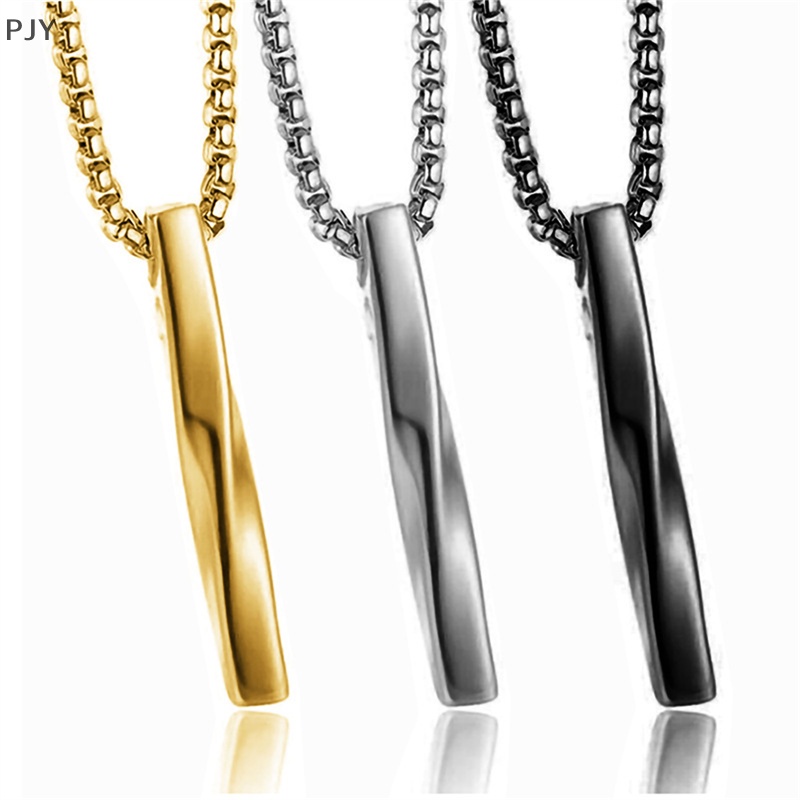 Vòng cổ Bằng Thép Không Gỉ Mặt Hình Chữ Nhật Thời Trang Dành Cho Nam