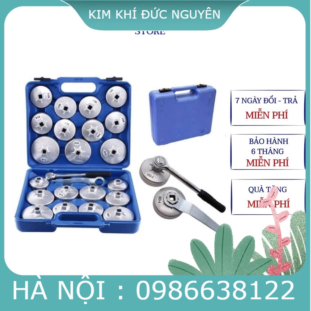 Vam tháo cốc lọc dầu cảo mở lọc dầu xe ô tô con, xe tải  23 chi tiết từ 65mm đến 101mm, kako