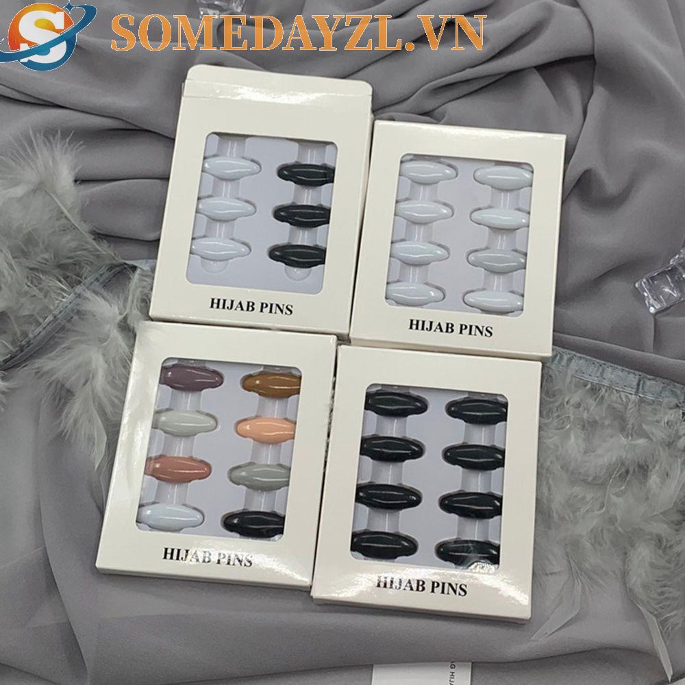 SOMEDAYZL Set 8 Ghim Cài Khăn Choàng Phong Cách Retro Cho Nam Nữ